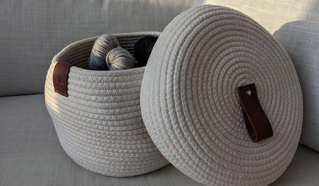 Kraft gift box with black ribbon and tag